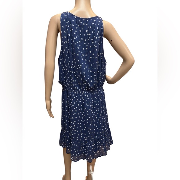 Cloth & Stone Polka Dot Midi Ruffle Bottom Sleeveless Women’s Dress Size XL EUC! - Picture 3 of 9